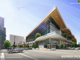 Wisconsin Center Expansion Rendering