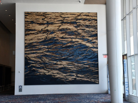 Ben Butler Layered Wood Piece at Baird Center