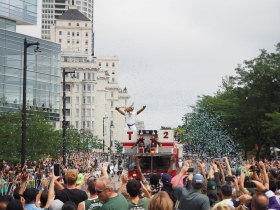 Bango Starts the Bucks Championship Parade