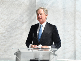 Steve Booth at Baird Center Ribbon Cutting