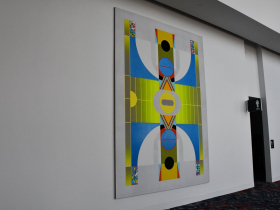 MECCA-Floor Inspired Courtside Piece by  Jeffrey Swider-Peltz