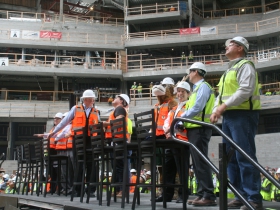 Speakers Looking On