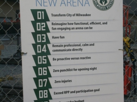 Bucks Arena Goal Sign