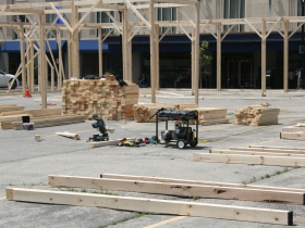 Moire Pavilion Construction