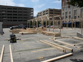 Moire Pavilion Construction