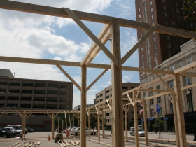 Moire Pavilion Construction