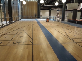 Shuffleboard at 3rd Street Market Hall