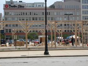 Moire Pavilion Construction