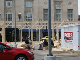 Moire Pavilion Construction