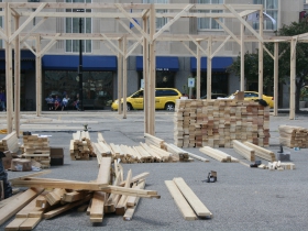 Moire Pavilion Construction