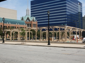 Moire Pavilion Construction