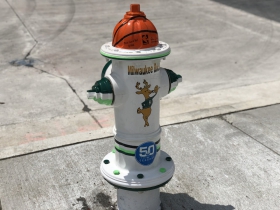 Milwaukee Bucks Fire Hydrant