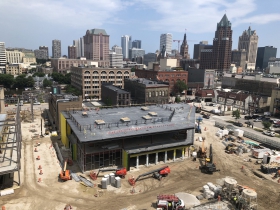 Skyline View from the Wisconsin Entertainment and Sports Center