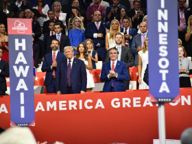Donald Trump and Doug Burgum