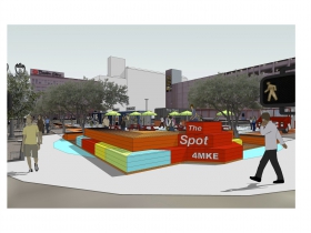 The Spot 4MKE - Renderings for Semi-Permanent Installation
