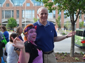 Mayor Tom Barrett with a Fairy