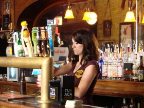 Bartender Katie Llewellyn