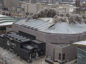 Bradley Center Roof Demolition