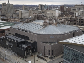 Bradley Center Roof Demolition