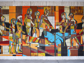 Edward Cathony’s TEGA mural at 803 W. Michigan St.