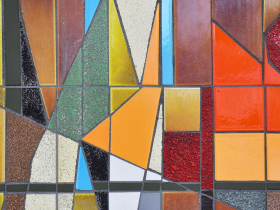 TEGA tile mural at 803 W. Michigan St.