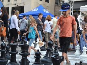 Playing chess at Night Market