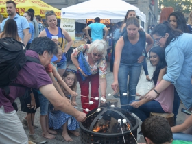 Making smores
