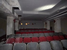 Grand Warner basement screening.