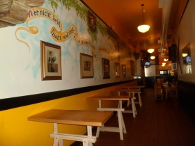 Hallway leading to the back room of the Old German Beer Hall