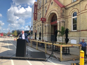 Mayor Tom Barrett at Turner Hall sign unveiling