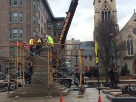 George Washington Statue Re-installation