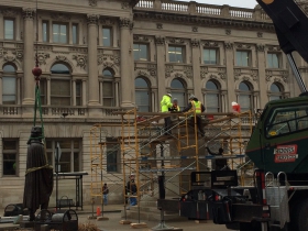 George Washington Statue Re-installation