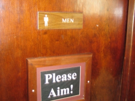 Please Aim!