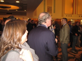 Mingling.