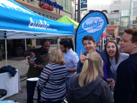 Bublr Bikes photobomb