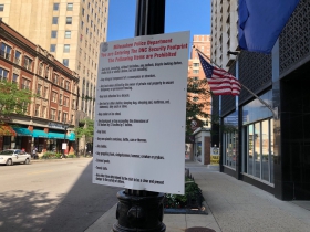 Prohibited Items inside DNC Security Perimeter