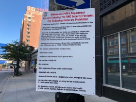 Prohibited Items inside DNC Security Perimeter