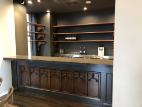 Bar Made From Former Pews