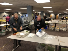 Patrick Curley and Dave Misky Sort Processed Ballots