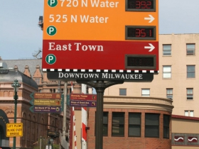 W. Wells St. Parking Sign