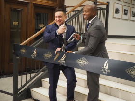Joshua Jeffers and Mayor Cavalier Johnson