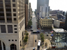 Looking east down Wisconsin Ave.