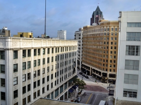 A view down Plankinton Ave.