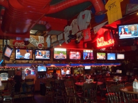 Main dining area of Major Goolsby's.
