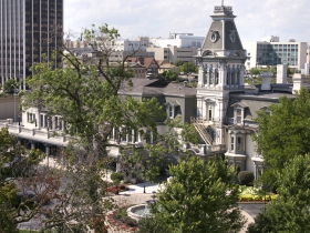A view from atop the Central Library.
