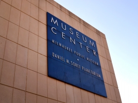 Exterior wall of the Milwaukee Public Museum.