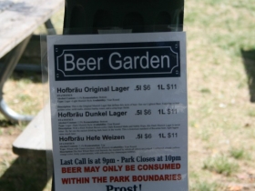 Beer Garden at Pere Marquette Park