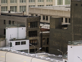 Back of the Posner building as seen from Polaris.