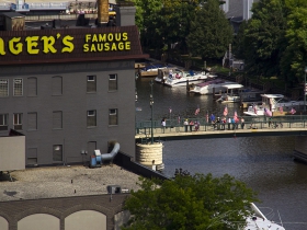 The Milwaukee River viewed from Polaris.