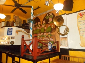 The stage at the Old German Beer Hall